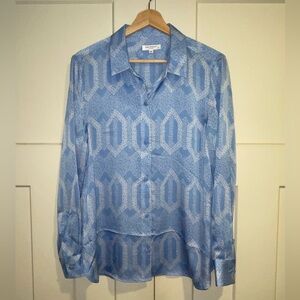Equipment Leema Satin Button Down Blouse, New With Tags